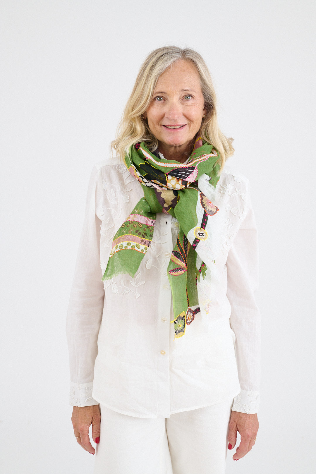 Storiatipic Linen Scarf - Alison Green