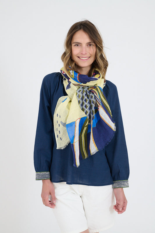 Storiatipic Linen Scarf - Amelie Jaune