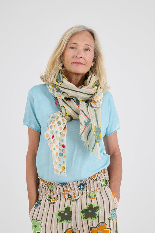 Storiatipic Linen Scarf - Anne Beige