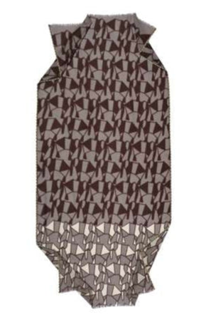 Épice Design Paris Geometric Wool Scarf - Taupe