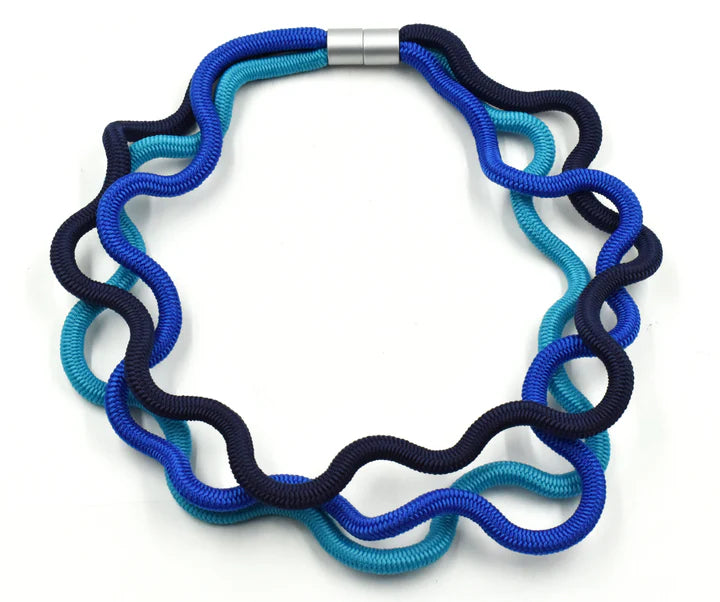 Christina Brampti Triple Cord Necklace - Blue