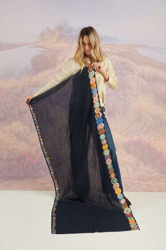 Storiatipic Wool Scarf - Angie Marine