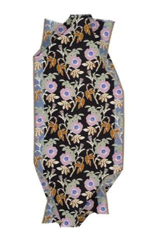 Épice Design Paris Wool Scarf - Black Flowers