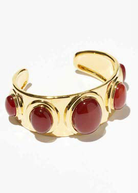 Philippe Ferrandis Adjustable Cuff - Cornaline