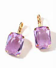 Philippe Ferrandis Balearic Leverback Earrings - Violet