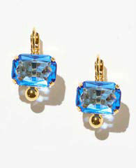 Philippe Ferrandis Leverback Earrings - Sapphire