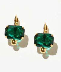 Philippe Ferrandis Leverback Earrings - Emerald