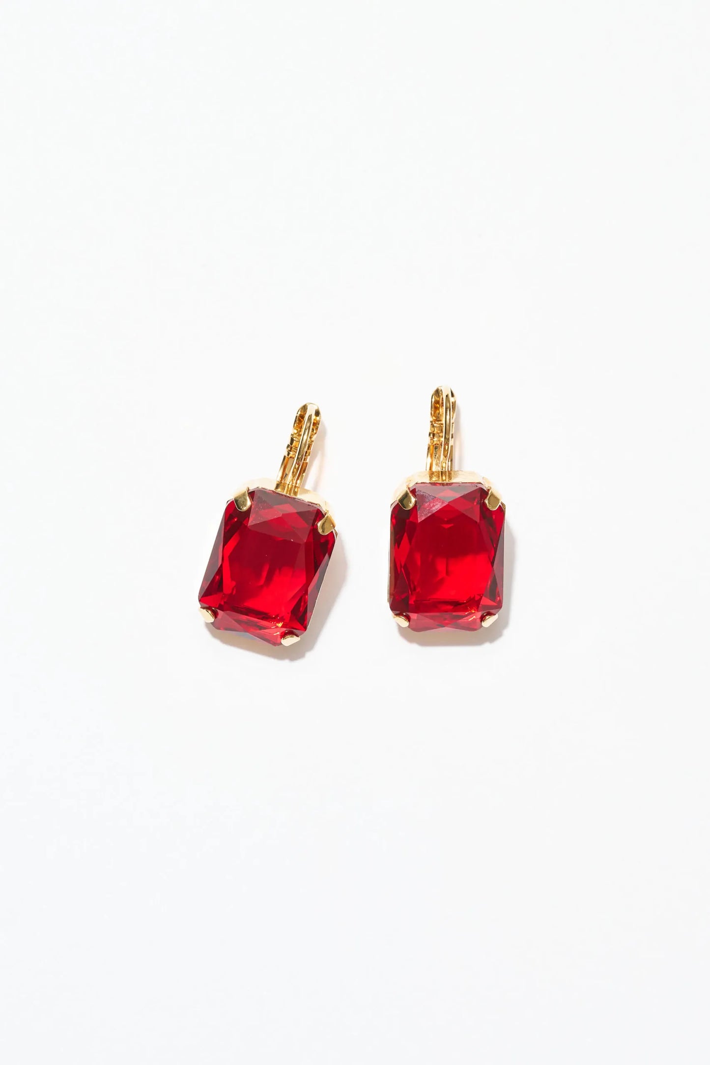Philippe Ferrandis Balearic Lever Back Earrings - Red