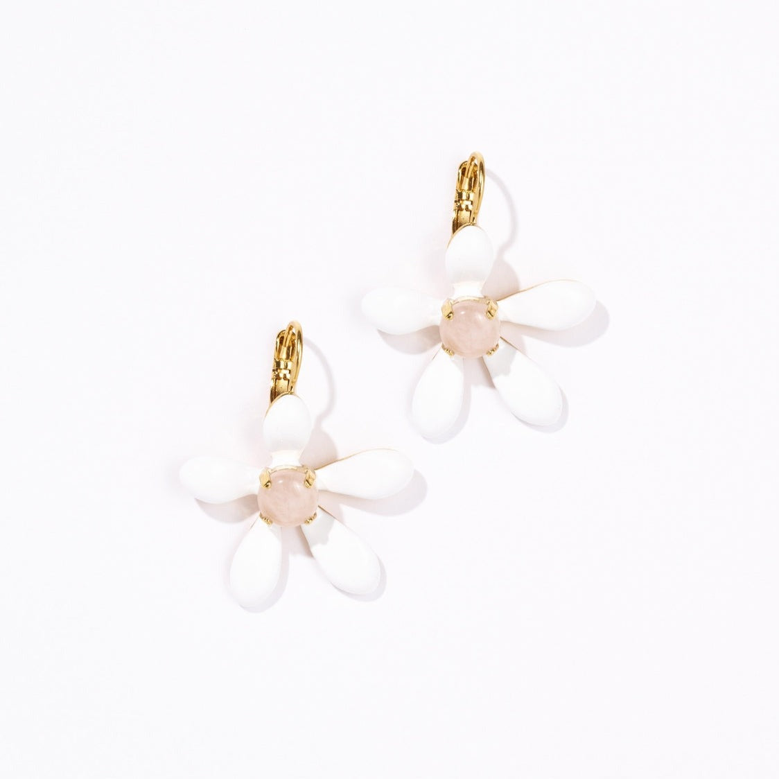 Philippe Ferrandis Neroli Hook Earrings - Rose