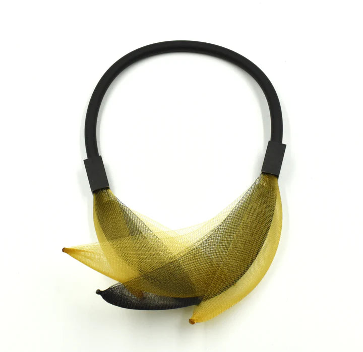 Christina Brampti Invisible Net Necklace - Yellow