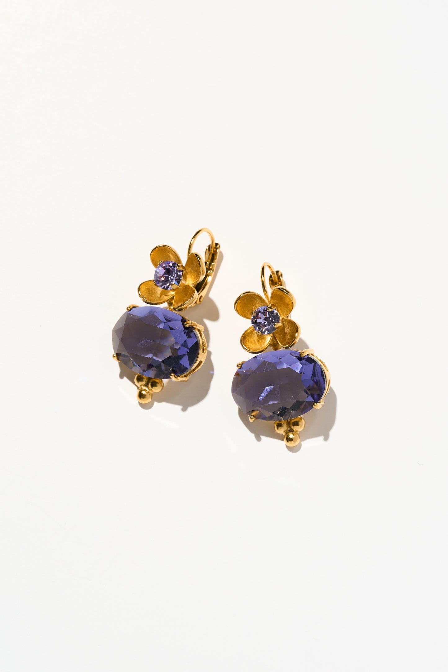 Philippe Ferrandis Eugénie Hook Earrings - Violet
