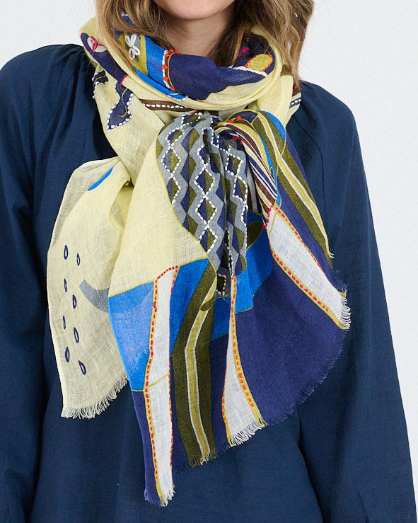 Storiatipic Linen Scarf - Amelie Jaune