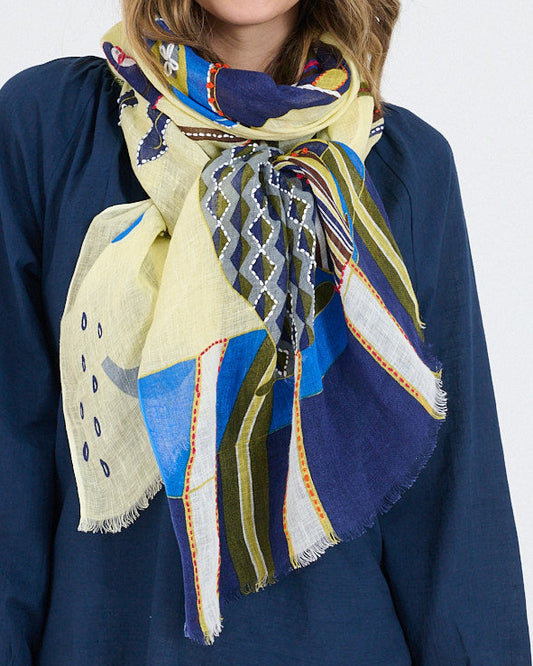 Storiatipic Linen Scarf - Amelie Jaune