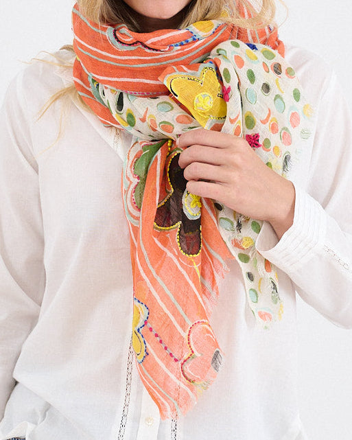 Storiatipic Linen Scarf - Anne Orange