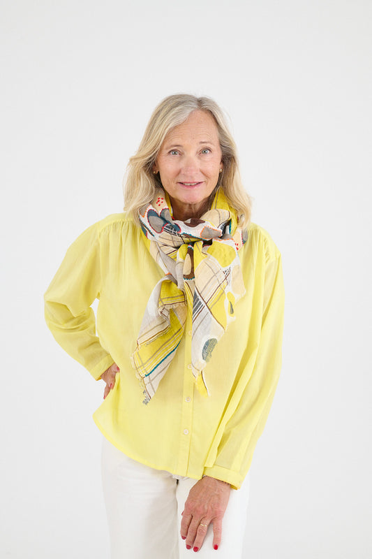 Storiatipic Linen Scarf - Ayo Jaune