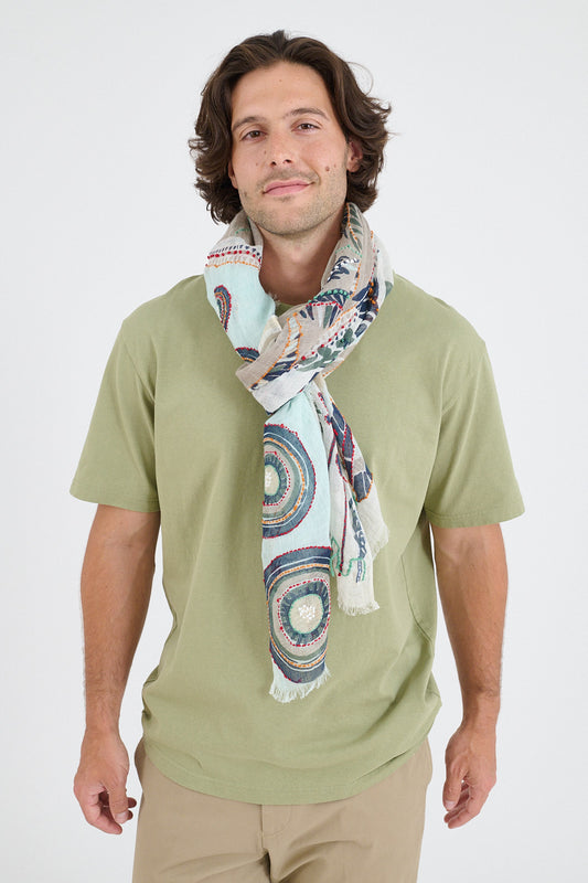 Storiatipic Linen Scarf - Baia Gris