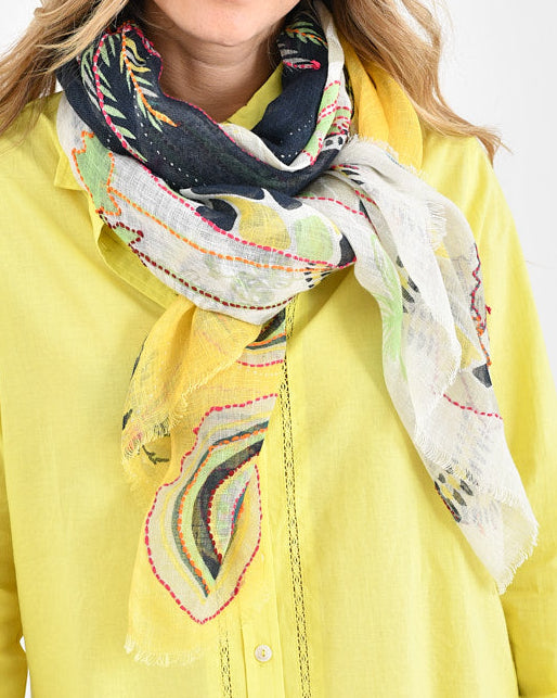 Storiatipic Linen Scarf - Baia Jaune