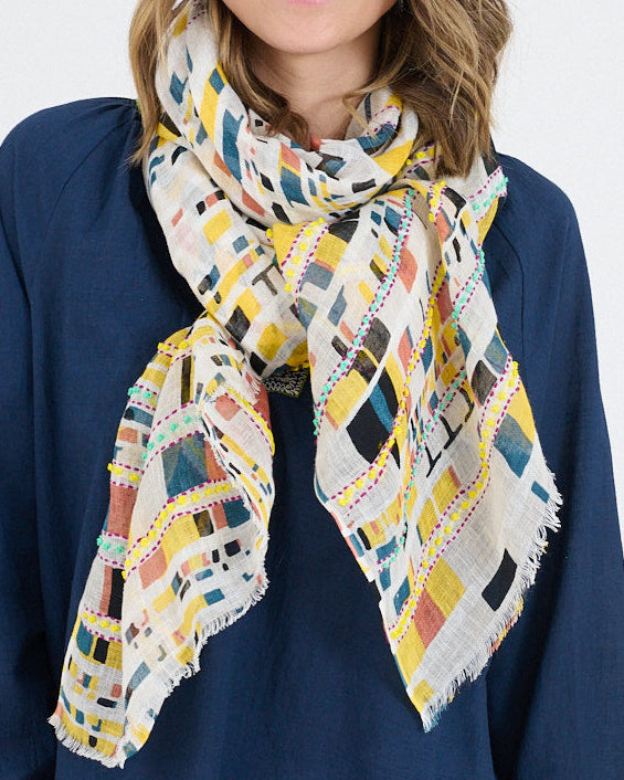 Storiatipic Linen Scarf - Bea Jaune