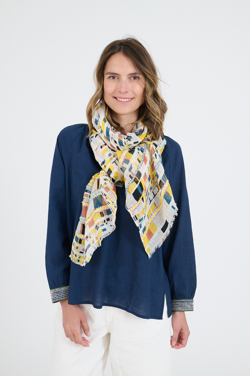 Storiatipic Linen Scarf - Bea Jaune
