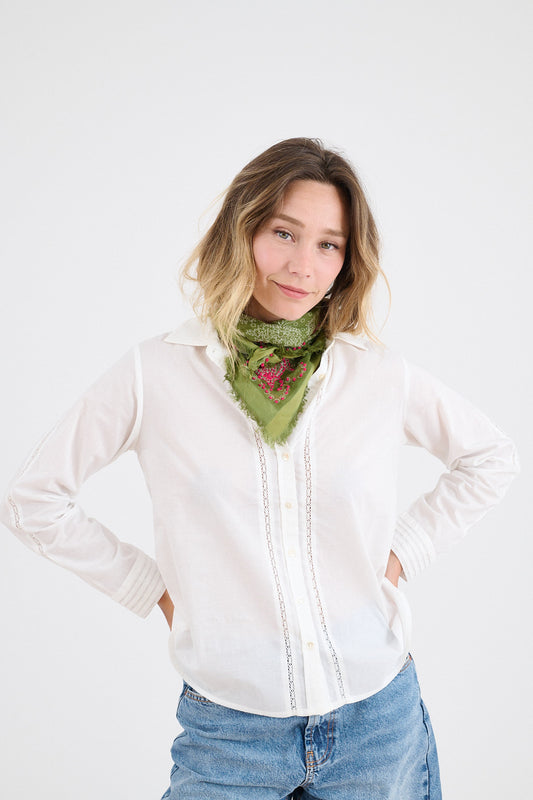 Storiatipic Cotton Scarf - Green
