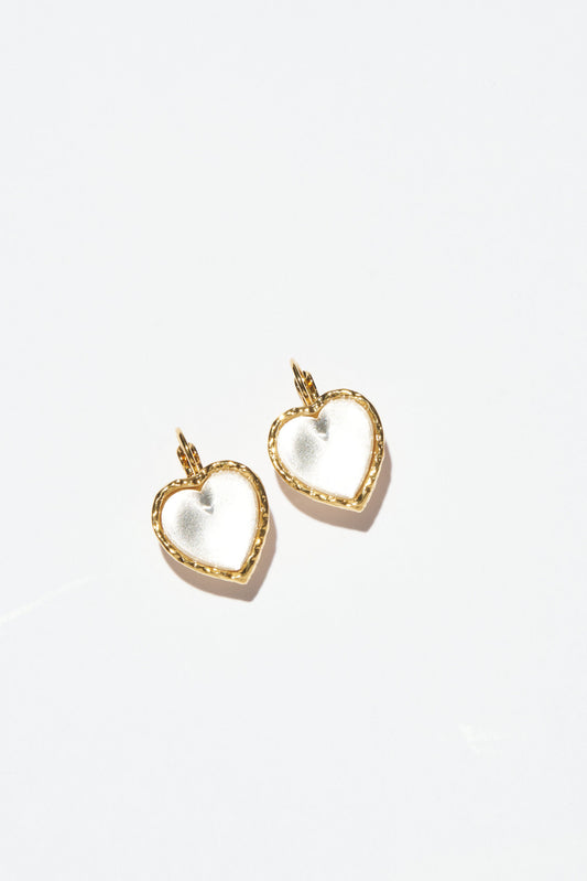 Philippe Ferrandis Lever Back Earrings - Mother of Pearl