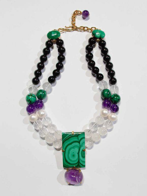 Philippe Ferrandis 40th Anniversary Necklace - Green Ice