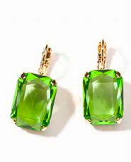 Philippe Ferrandis Balearic Leverback Earrings - Peridot
