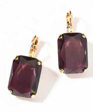 Philippe Ferrandis Balearic Leverback Earrings - Amethyst