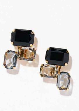 Philippe Ferrandis Balearic Clip Earrings - Triple Black
