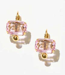 Philippe Ferrandis Leverback Earrings - Rose