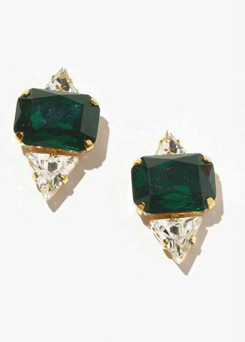 Philippe Ferrandis Brillant Stud Earrings - Green S