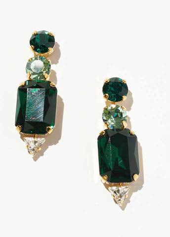 Philippe aFerrandis Brillant Stud Earrings - Green Drop