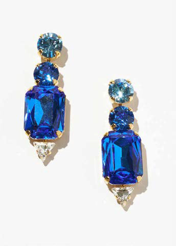 Philippe Ferrandis Brillant Stud Earrings - Blue Drop