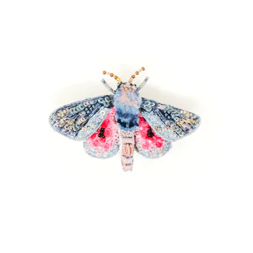 Embroidered Brooch - Hubbard's small Silk Moth