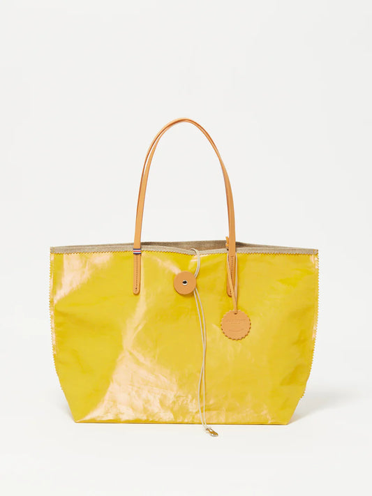 Jack Gomme Linen Shopping Bag - Yellow