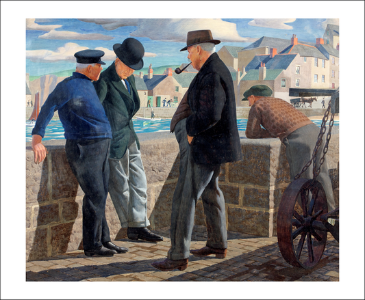 Greetings Card - An Idle Chat : James Tucker