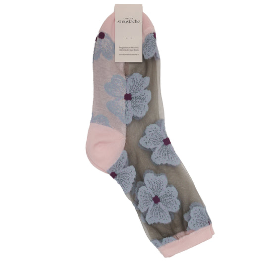 Spring Summer Socks - Floral Murano Mauve