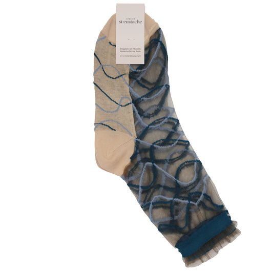 Spring Summer Socks - Riflessi Blue