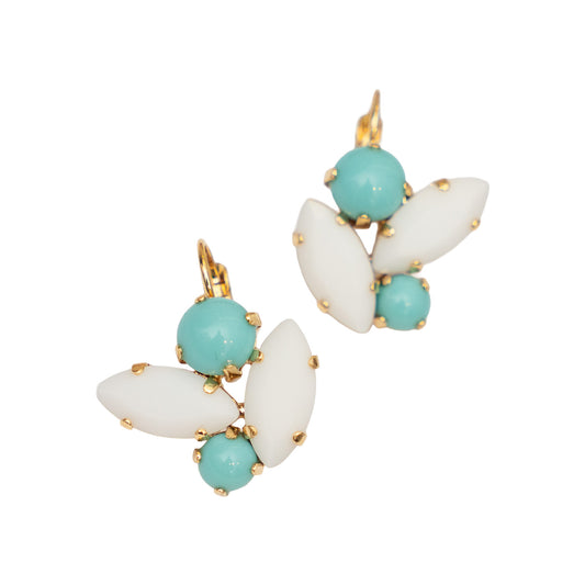Philippe ferrandis Hook Earrings - Croisette Turquoise