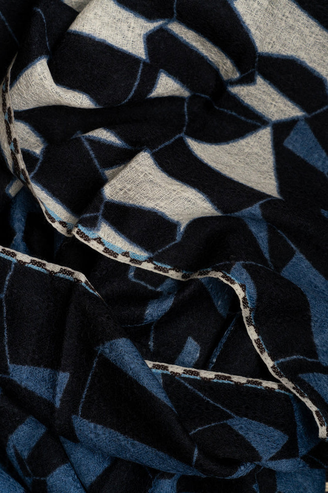 Épice Design Paris Geometric Wool Scarf - Noir