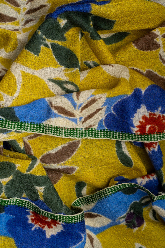 Épice design Paris Wool Scarf - Saffron Flowers