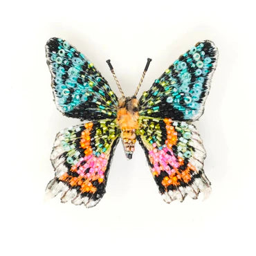 Embroidered Brooch - Madagascar Sunset Moth