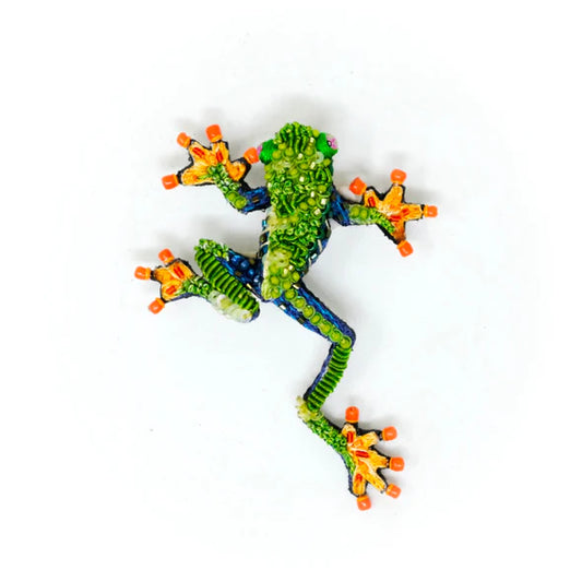 Embroidered Brooch -  Red Eyed Tree Frog