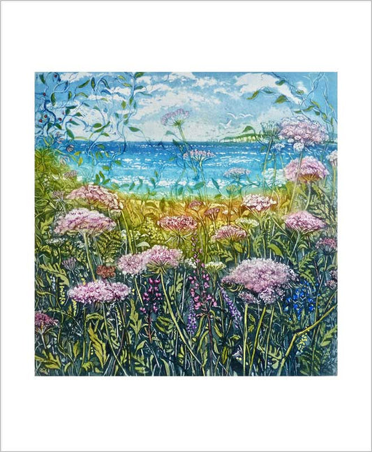 Greetings Card - Blowing in the Wind : Sally Winter