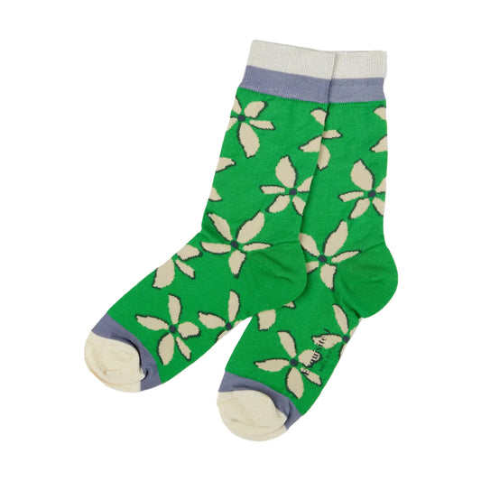 Flower Socks - Green