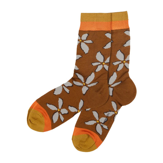 Flower Socks - Terracotta