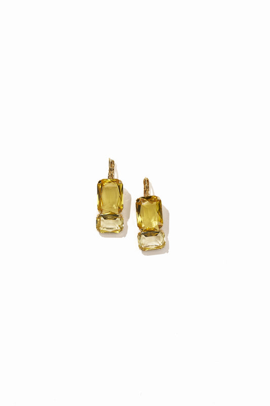 Philippe Ferrandis Lever Back Earrings - Topaz / Jonquil