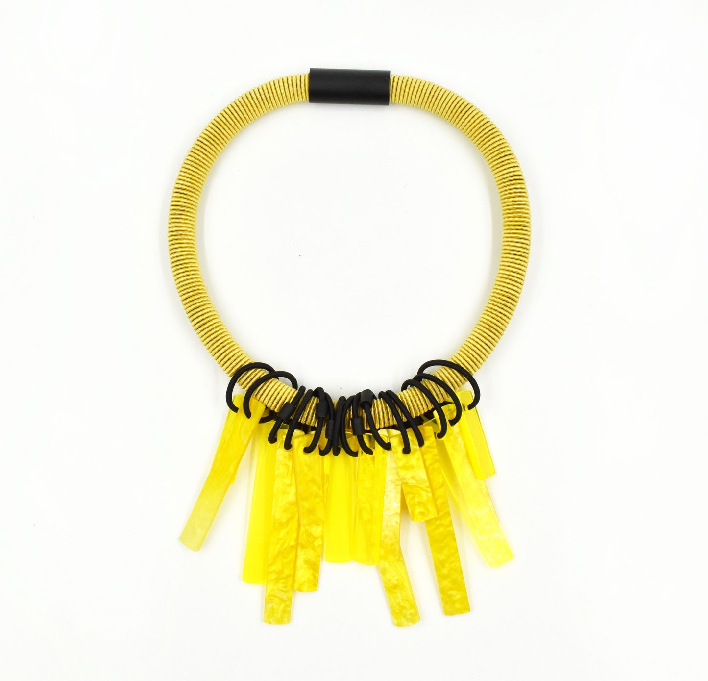 Christina Brampti Perspex Strand Necklace - Yellow