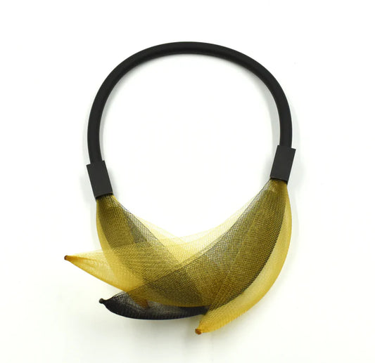 Christina Brampti Invisible Net Necklace - Yellow