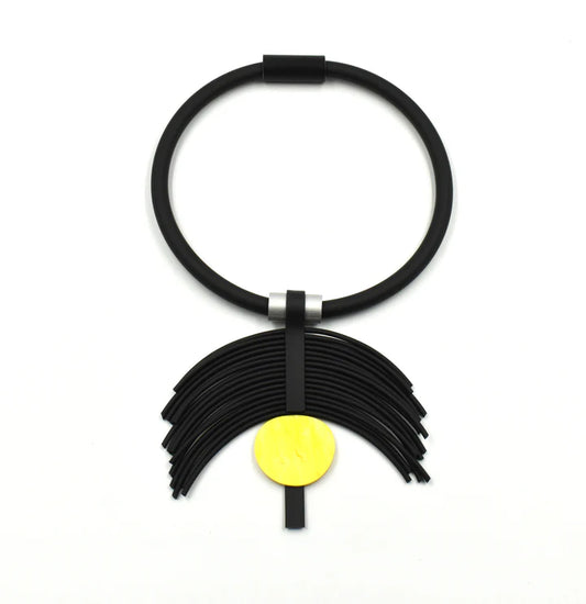 Christina Brampti Disc Necklace - Yellow